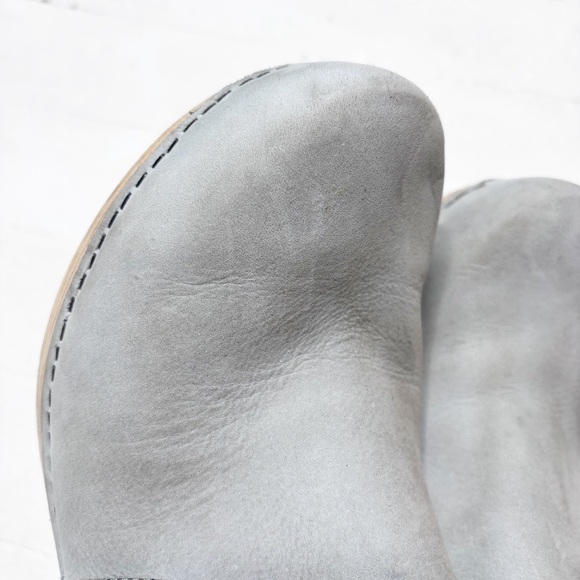 Dansko Nubuck Gray Leather Maria Ankle Clog Boots Size 40 - Picture 5 of 12